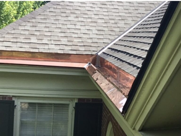 Copper Gutter on Milwaukee Roof